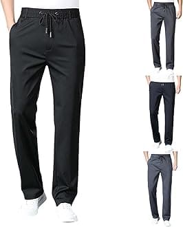 Mencomfy Cargo Dress Pants Multipants High Stretch Multi-Pocket Durable Quick Dry Sweatpants Breathable Joggers