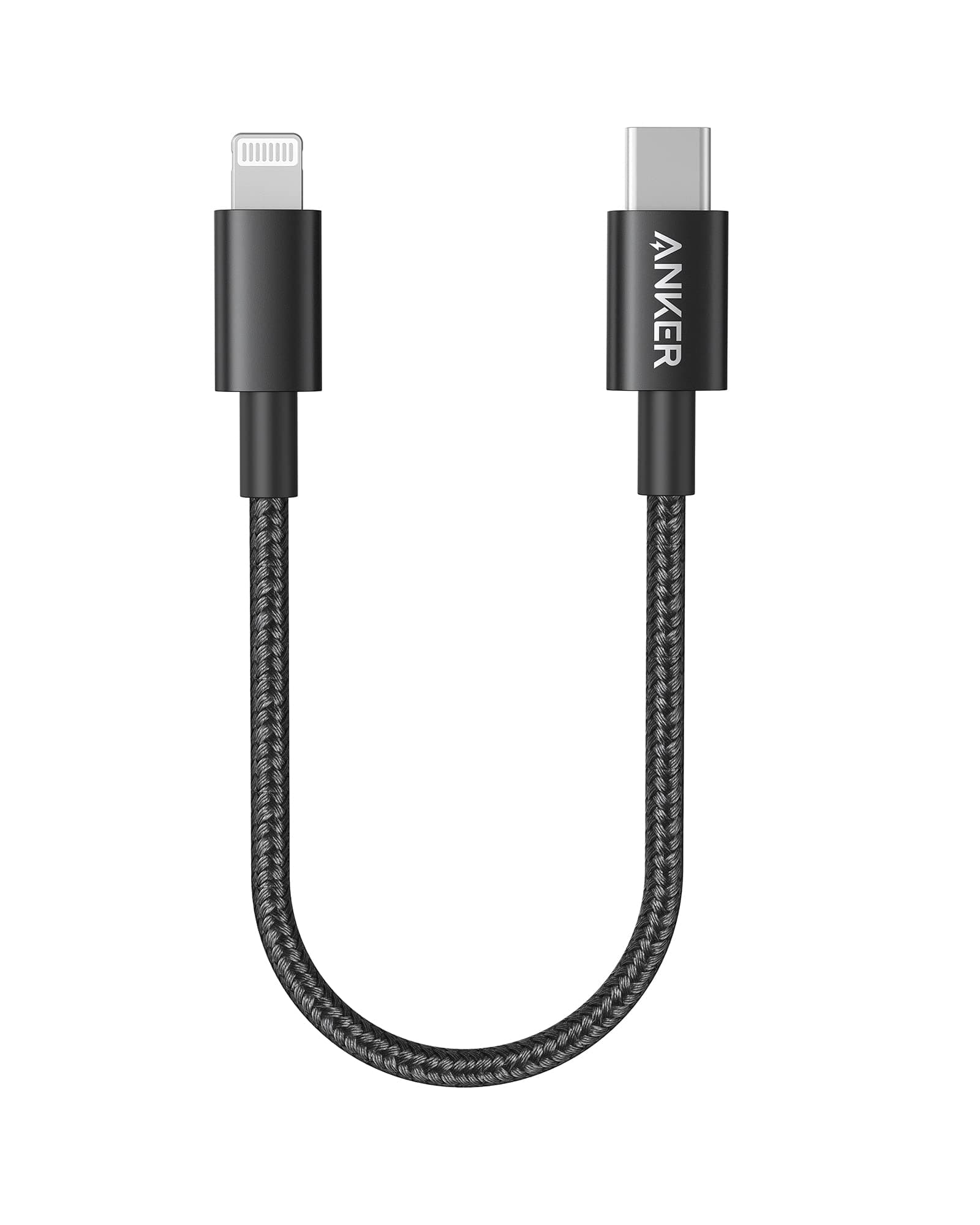 New Nylon USB C to Lightning Cable, Apple MFi Certified for iPhone 14 Series, and More (1FT,Black)