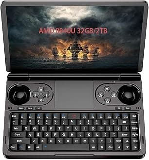 GPD WIN Mini Handheld Game Console, 7" Touchscreen Gaming PC Mini Laptop Gamepad UMPC Win11 [AMD Ryzen 7 8840U 32GB RAM/2TB M.2 NVMe SSD]