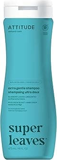 ATTITUDE Hair Shampoo, EWG Verified, Plant- and Mineral-Based Ingredients, Vegan and Cruelty-free Beauty and Personal Care Products, Unscented, 16 Fl Oz