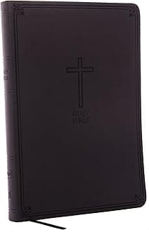 Holy Bible: New King James Version, Charcoal Leathersoft, Value Thinline, Red Letter Edition