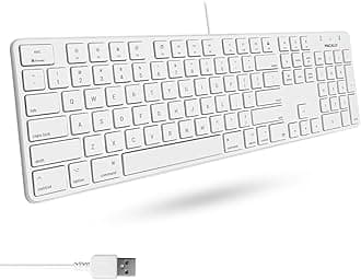 Macally Ultra-Slim USB Wired Keyboard for Apple Mac Pro