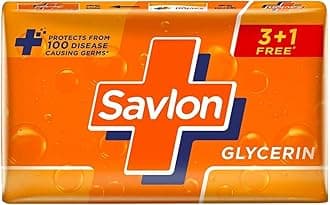 Savlon Soap Glycerine, 4 x 125 gm