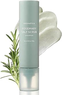 Rosemary Salt Scrub Shampoo - Hair Loss Korean Scalp detox Shampoo with Rosemary Scalp Oil | Scalp Exfoliator with Salt Scrub for Oily Scalp | Sulfate Free, Silicone Free 10.5 oz / 300g