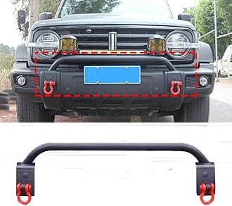 Front Bumper Fits For GWM Tank 300 2020-2025 Black Cover Kit Steel Crawler