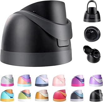 Lid Replacement for Owala Freesip, Compatible with Owala Cup 24oz 32oz 40oz 16oz, One Button Water Bottle Top Replacement Accessory, Leakproof, BPA-Free (Black)