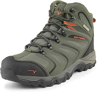 NORTIV 8Men's Ankle High Waterproof Hiking Boots Backpacking Trekking Trails Shoes