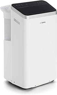 Bosch Cool 4000 Portable AC - 3-in-1 Air Conditioner, Dehumidifier, Fan - 2.6 kW for rooms up to 35m² - Features Auto Mode, Silent Mode & Sleep Mode