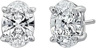 Amazon Essentials Sterling Silver Infinite Elements Cubic Zirconia Stud Earrings, (previously Amazon Collection)