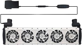 Aquarium Cooling Fan for Fish Tanks with Heat Sink and Cold Wind Functionality, 475mmx35mmx150mm