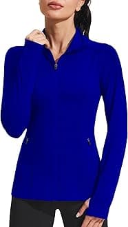 Women's Athletic Jackets Slim Fit Workout Jacket Full Zip Up Running Gym Yoga Sports Tops with Pockets