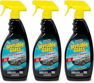 92164-3PK 22-Ounce Premium Glass Cleaner and Window Spray for Auto and Home Streak-Free Shine on Windows, Windshields, and Mirrors is Residue and Ammonia Free and Tint Safe, Pack of 3