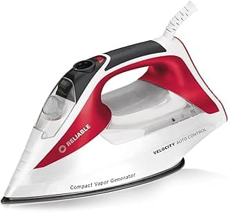 Reliable Velocity 270IR Steam Iron - Auto Control Compact Vapor Generator with Sensor Technology, Patented Technology for Continuous Steam, Zero Leaks, Perfect Temperature, 8 Programmable Setting