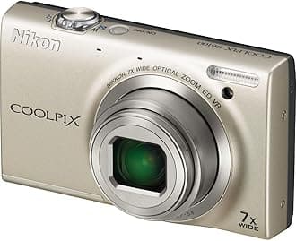 Nikon COOLPIX S6100 16 MP Digital Camera with 7x NIKKOR Wide-Angle Optical Zoom Lens and 3-Inch Touch-Panel LCD (Silver) (OLD MODEL)