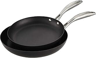SCANPAN SC68000200 Pro IQ Set of Two Frying Pans 24 and 28 cm, Plastic, Black