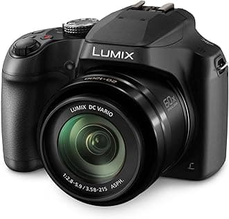 Panasonic LUMIX 4K Digital Camera, 18.1 Megapixel Video Camera, 60X Zoom DC VARIO 20-1200mm Lens, F2.8-5.9 Aperture, Power O.I.S. Stabilization, Touch Enabled 3-Inch LCD, Wi-Fi, DC-FZ80K (Black)