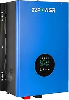 48V Inverter 12KW Solar Off Grid 110/220Vac Low Frequency DC 48V AC Input 240V AC Output 120V/240V Split Phase Pure Sine Wave Converter with 2x80A MPPT Charger Controller 12000W UL1741