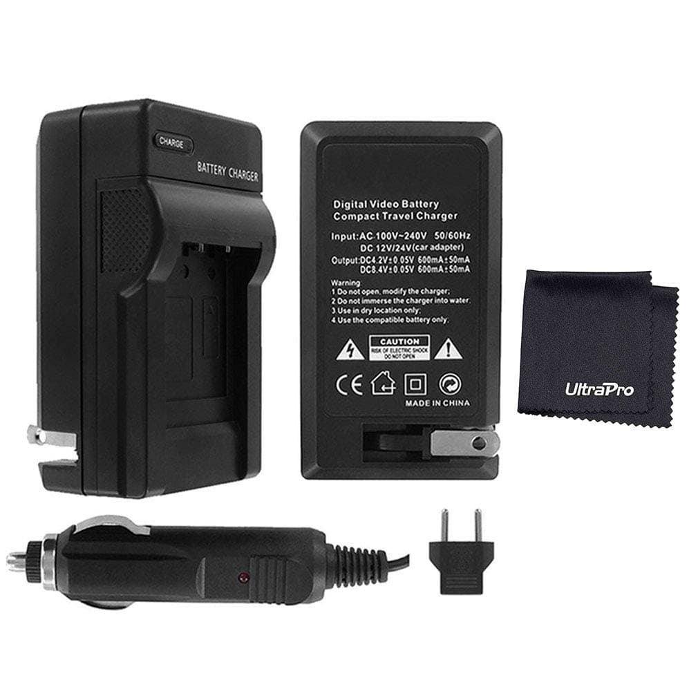 LP-E6NH / LP-E6N / LP-E6 Replacement Battery Charger for Select Canon Models with Car & Euro adapters