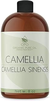 OPO Camellia Seed Oil - 8 oz - Pure, Unrefined, Cold Pressed, Non-GMO Japanese Bulk Carrier Oil for Skin, Hair, Nails, Body, Facial Hair - Hydrating Nourishing Moisturizing - Organic Pure Oil
