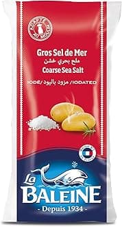 Coarse Sea Salt 1kg Polybag – Natural Mediterranean Sea Salt | Essential Gourmet Seasoning for Cooking, Grinders & Salt Crusts | Non-Iodized, Additive-Free & Sustainably Harvested