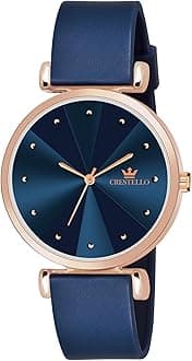 Silicone Strap Analog Wrist Watch for Women (Black/Blue/Green/Brown) | CR-Ck137