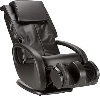 Human Touch WholeBody Swivel-Base Full Body Relax and Massage Chair - Perfect for Home Relaxation and Stress Relief | Warm Air Heating | Customizable Massage | Retractable Ottoman | Black Color, 7.1"