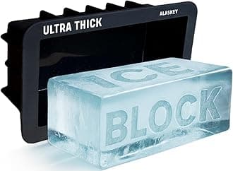 Extra Large Ice Block Mold (Single) – Create Perfect Ice Bricks – Professional Silicone Mold for Crafting Giant Ice Cubes, Ideal for Ice Baths, Coolers, and Bartender Accessories