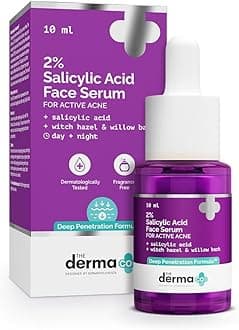 2% Salicylic Acid Serum with Witch Hazel & Willow Bark for Active Acne - 10ml