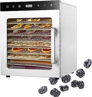 Freeze Drier, Food Dehydrator Machine, 10/12 Stainless Steel Trays, Home Freeze Dryer, Food Processer, with 24 Hours Timer&Max Temperature 194℉,10layer-110V (Size:10layer,Color:220V)