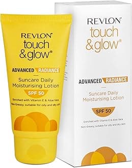 REVLON Touch & Glow Advanced Radiance Sun Care Daily Moisturizing Lotion Spf 50, All Skin Type