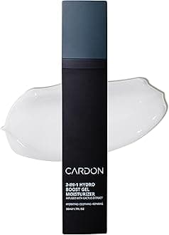 Cardon | Anti-Aging Face Moisturizer for Men | Korean Skincare Facial Lotion | Hydro Boost Gel | Healing Cactus Extract, Reduce Wrinkles, Repair Acne Scars | Ultra Light Face Cream (1 CT)