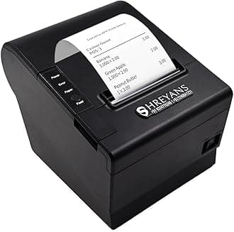 SHREYANS 80mm Thermal Receipt Printer with Auto Cutter,Compatible with ESC/POS/Star Print Commands (USB+Bluetooth)