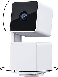 Cam Pan v3 Indoor/Outdoor IP65 1080P 360° Pan/Tilt/Zoom Wi-Fi Smart Home Security Camera with Motion Tracking for Baby & Pet, Color Night Vision, Works with Alexa & Google Assistant, White