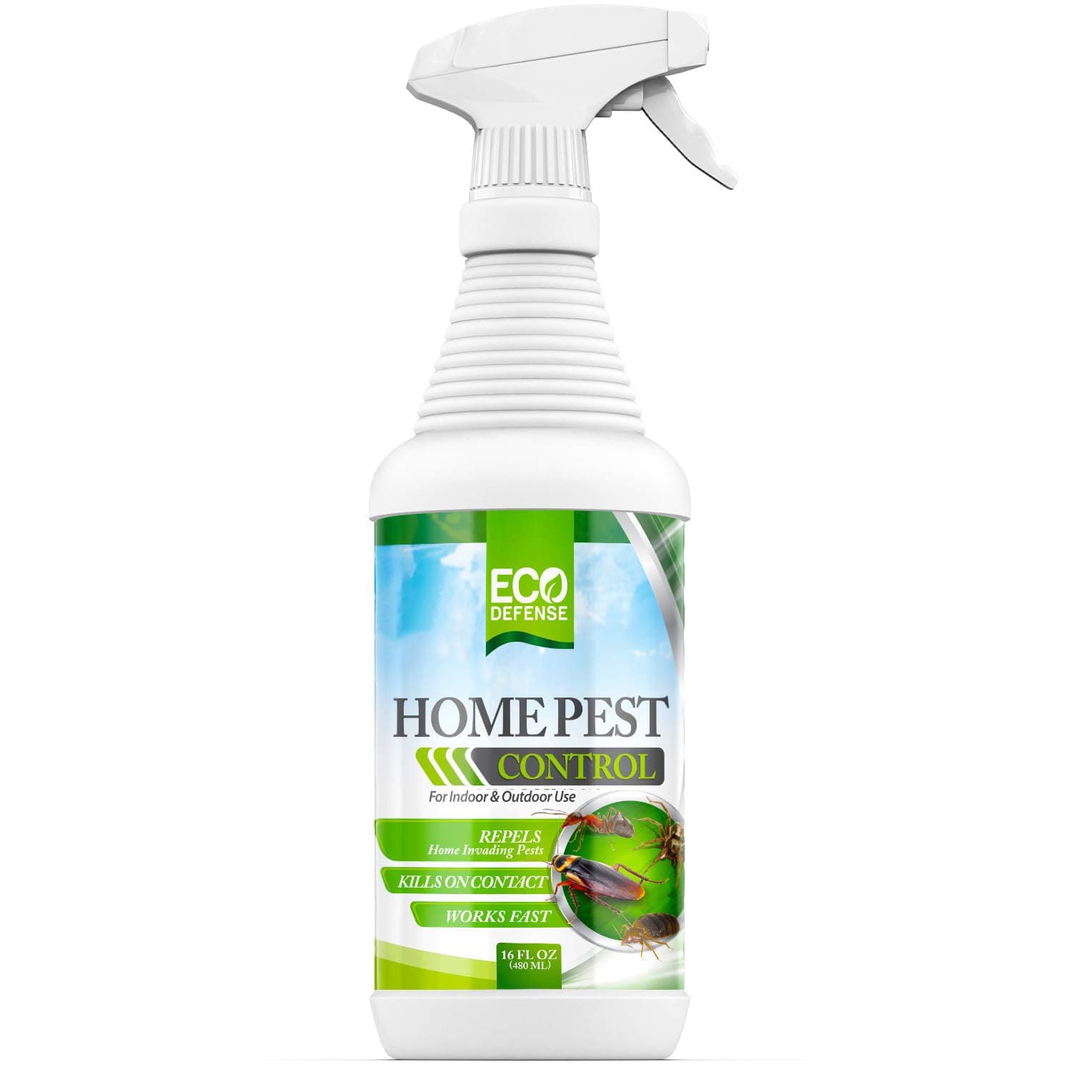 Biobased Pest Control Spray - Ant, Roach, Spider, Bug Killer and Repellent - Natural Indoor & Outdoor Bug Spray - Child & Pet Friendly