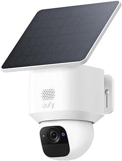 Solar Security Camera Outdoor Wireless,SoloCam E30 2K,Pan & Tilt Home Security Camera, Cameras House Security, AI Tracking, IP65 Weatherproof, HomeBase S380 Compatible, No Monthly Fee