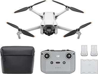 DJI Mini 3 Fly More Combo, Lightweight 3x Mechanical Gimbal Mini Camera Drone with 4K HDR Video, 3 Batteries for 114-min Flight Time, up to 32800ft (10km) Video Transmission, True Vertical Shooting