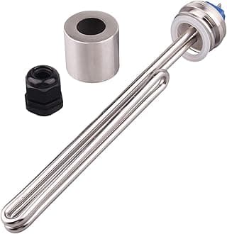 DERNORD 1.5" Inch (OD50.5mm) Tri-clamp Foldback Heating Element Stainless Steel Immersion Water Heater (240v 4500w)
