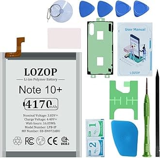 Note 10+ Battery Replacement Kit for Samsung Galaxy Note 10+/Note 10 Plus SM-N975U/U1/F/N/W and Other All N975 Models with Repair Tools Kit and User Manual