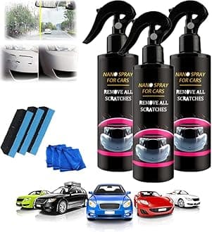 Car Scratch Repair Nano Spray, Nano Car Scratch Removal Spray, Nano Spray Car Scratch Repair, Ceramic Car Coating Spray, Crystal Coating for Car, Scratch Removal Spray for Interior Repair (3PCS)