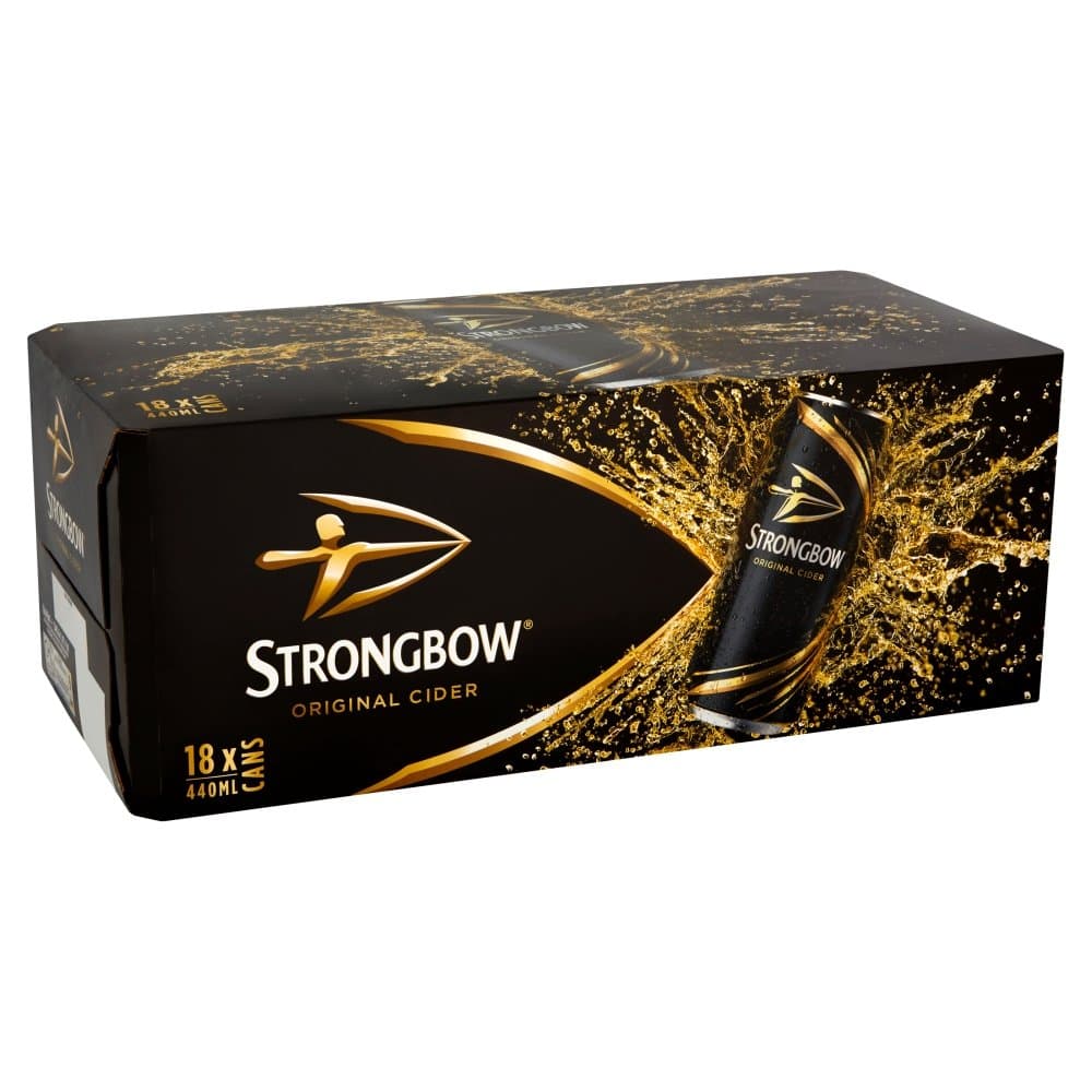 Strongbow Original Cider 18 X 440Ml (Abv 5%)