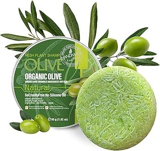 Olive Shampoo Bar for Hair,Deep Cleansing for Hair Scalp & Loss,Promotes Hair Growth, 0 Silicone Oil
