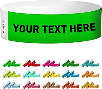 Wrist Bands for Events Custom Wristbands for Events Personalized Wristbands Tyvek Wristband Customized Arm Bands for Business Party Custom Wrist Customizable