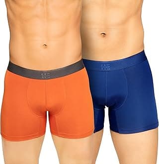 HIELABSMicromodal Regular Fit Combo Trunk for Men | Anti Odour | Ultra Soft | Breathable Micro-Modal Fabric | Ultrasoft Waistband | Pack of 2
