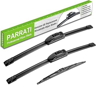 PARRATI® Windshield Wipers for Hummer H2 2003-2009,16"+16" Front and 10" Rear,OEM Replacement Wiper Blades,Quiet & Streak-Free(Set of 3)