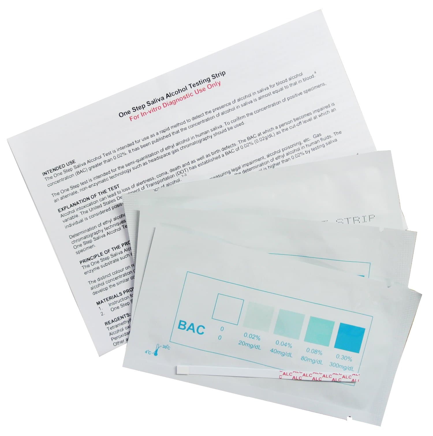 10 x Alcohol Test Strips in Saliva