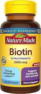 Nature MadeBiotin 2500 Mcg. 150 Liquid Softgels 161577