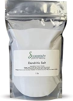 DENDRITIC Salt 1 lb | Bath Scrub, Exfoliants, Milk Bath, and More | Premium Fine Grain for Body Relaxation
