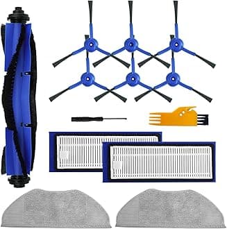BBT L70 Replacement Parts Kit Fit for Eufy Robovac L70 Hybrid, Vacuum Cleaner Accessories include Filter Hepa, Main Brush, Roller Brush, Side Brushes, Mop Cloth
