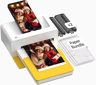 Kodak Dock Plus 4Pass Instant Photo Wireless Color LED Printers (4X6 Inches) + 90 Sheets Bundle, White