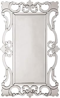 HowardElliotCollection 99087 Rebecca Mirrored Scroll Mirror